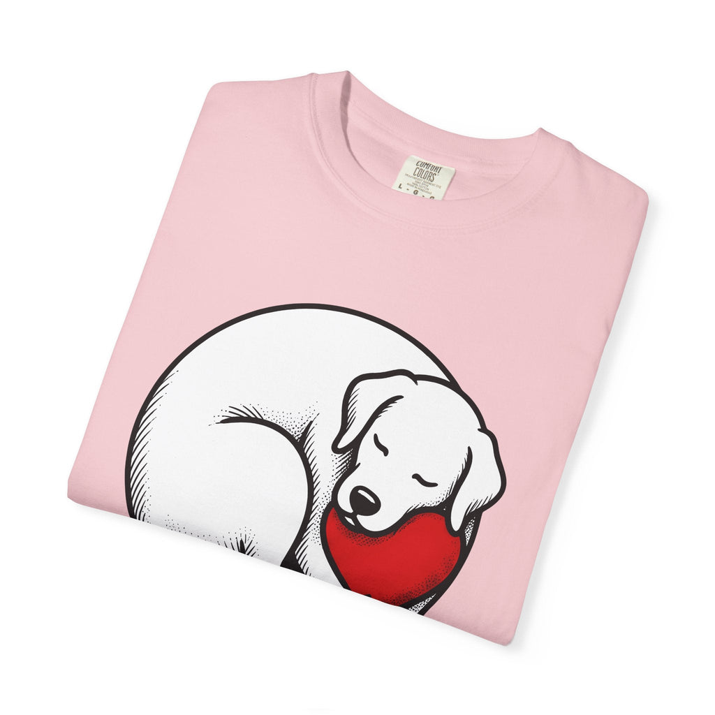 Napping Dog Shirt Pet Gift Women Simple Tee Sleeping product image 11