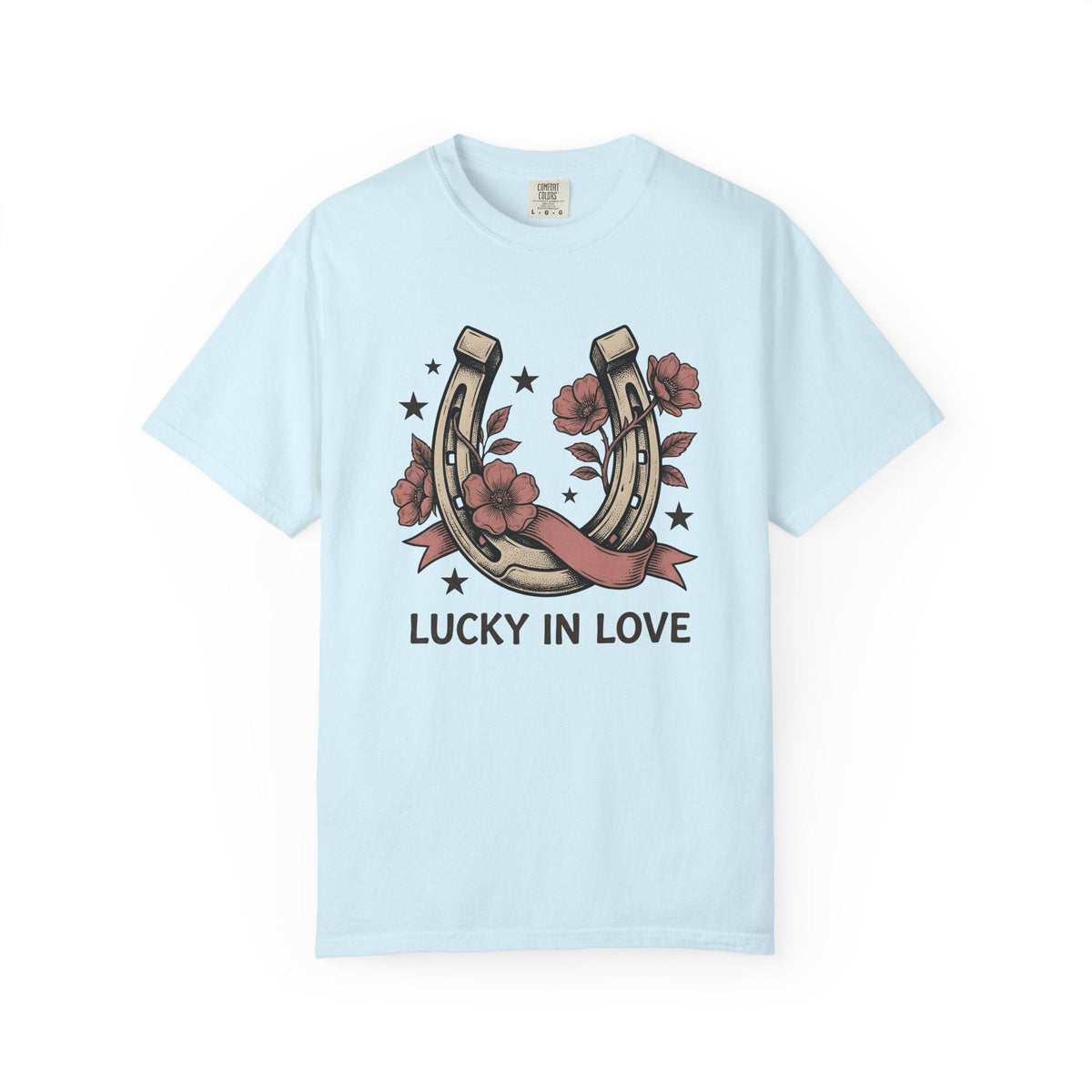 Horseshoe Floral Shirt Valentines Day Romance Unisex Gift product image 2