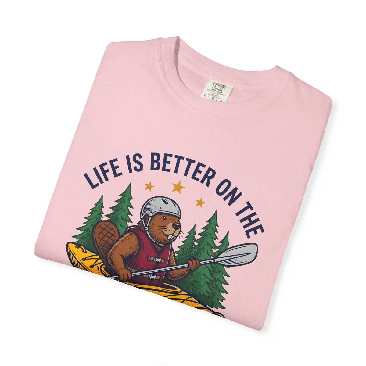 Beaver Kayak Shirt Kayaking Adventure Unisex Gift Vintage product image 11