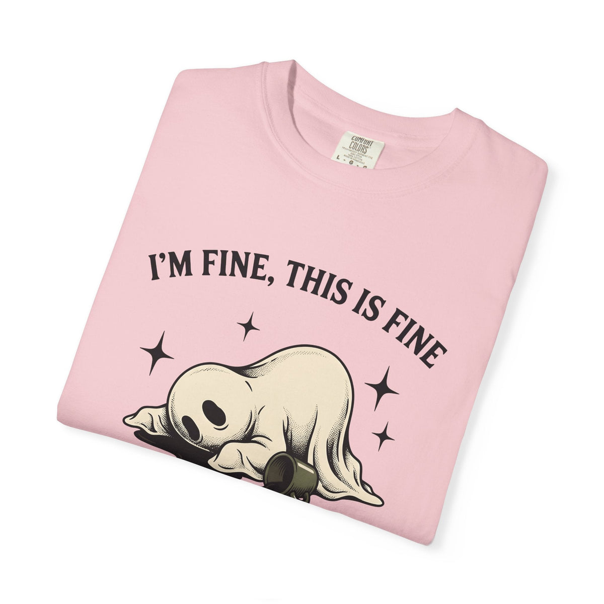 Haunted Coffee Hand-Drawn T-Shirt – Funny Halloween product image 11