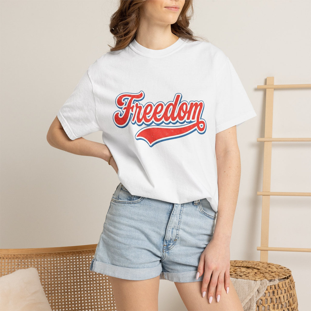 Vintage Varsity Lettering Shirt America Patriotism Unisex product image 6