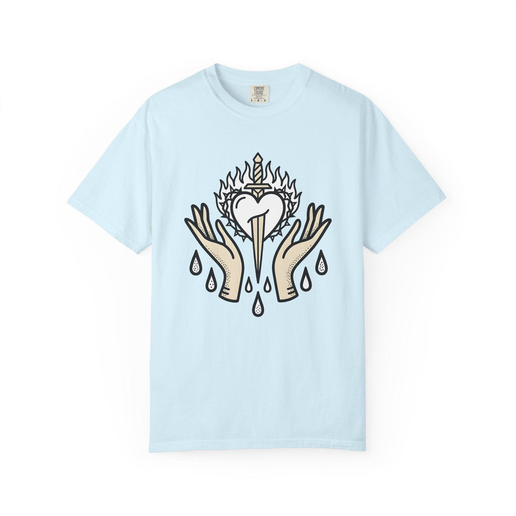 Divine Heart Shirt Boho Chic Mindfulness Unisex Gift Sketch product image 2