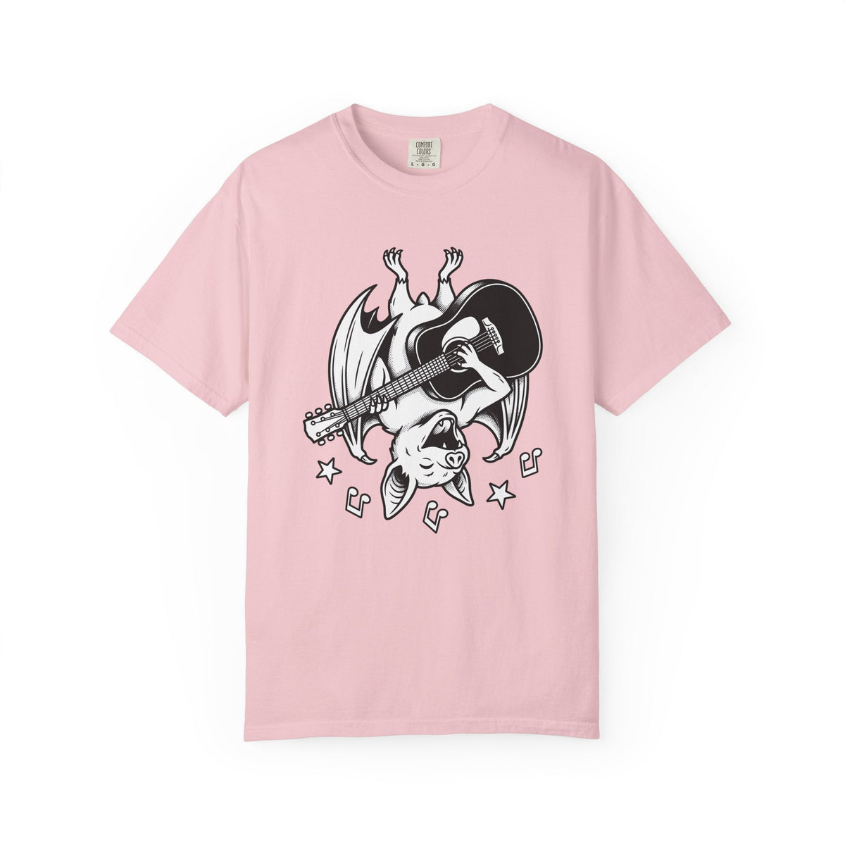 Bat Guitar Shirt Funny Nature Gift Women Illustration Tee product image 3