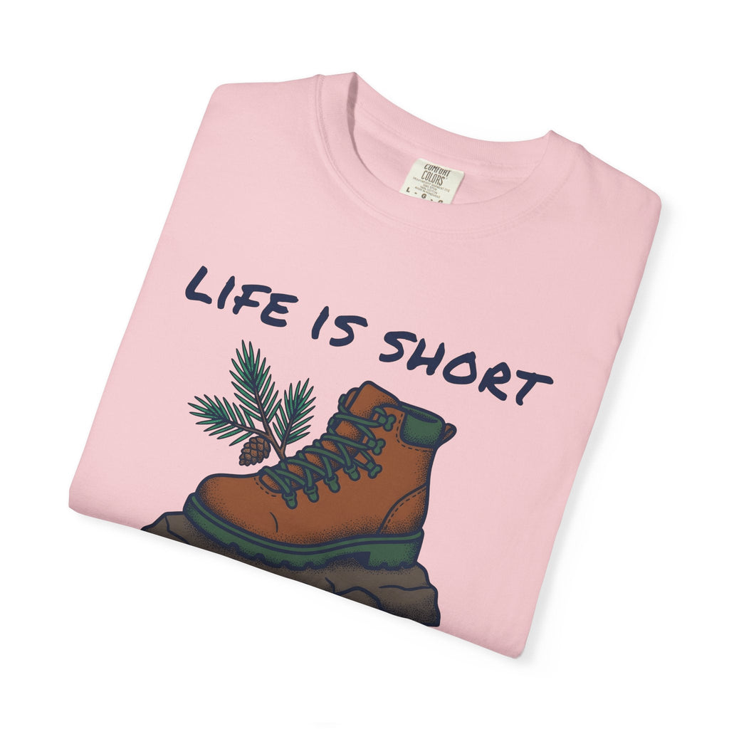 Hiking Boot Shirt Adventure Unisex Gift Vintage Tee product image 11