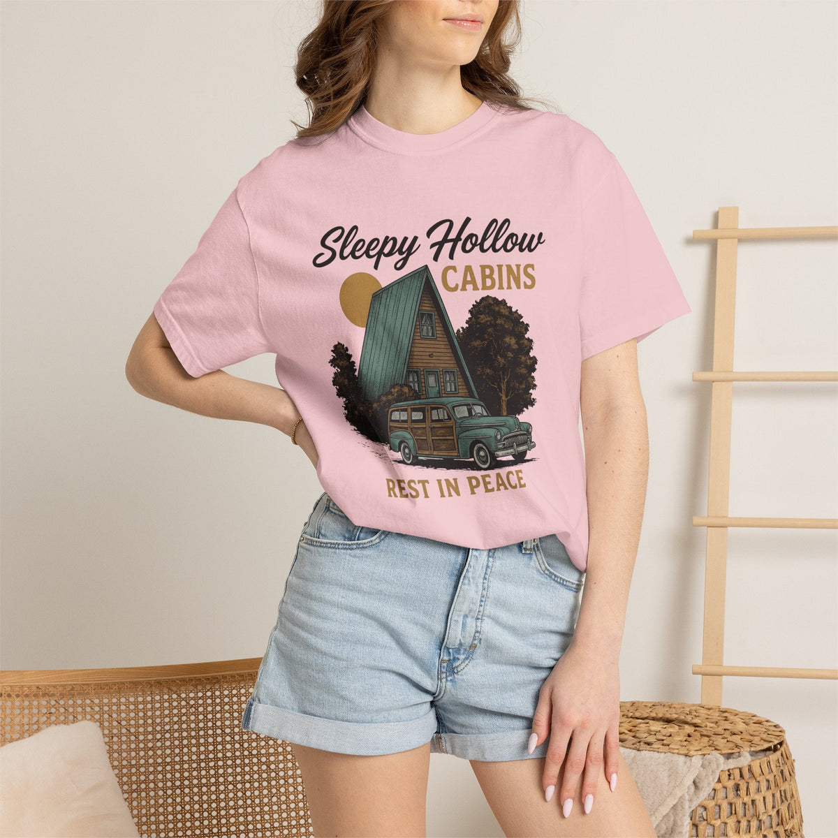 Cabin Car Shirt Halloween Spooky Unisex Gift Vintage Tee Rv product image 12