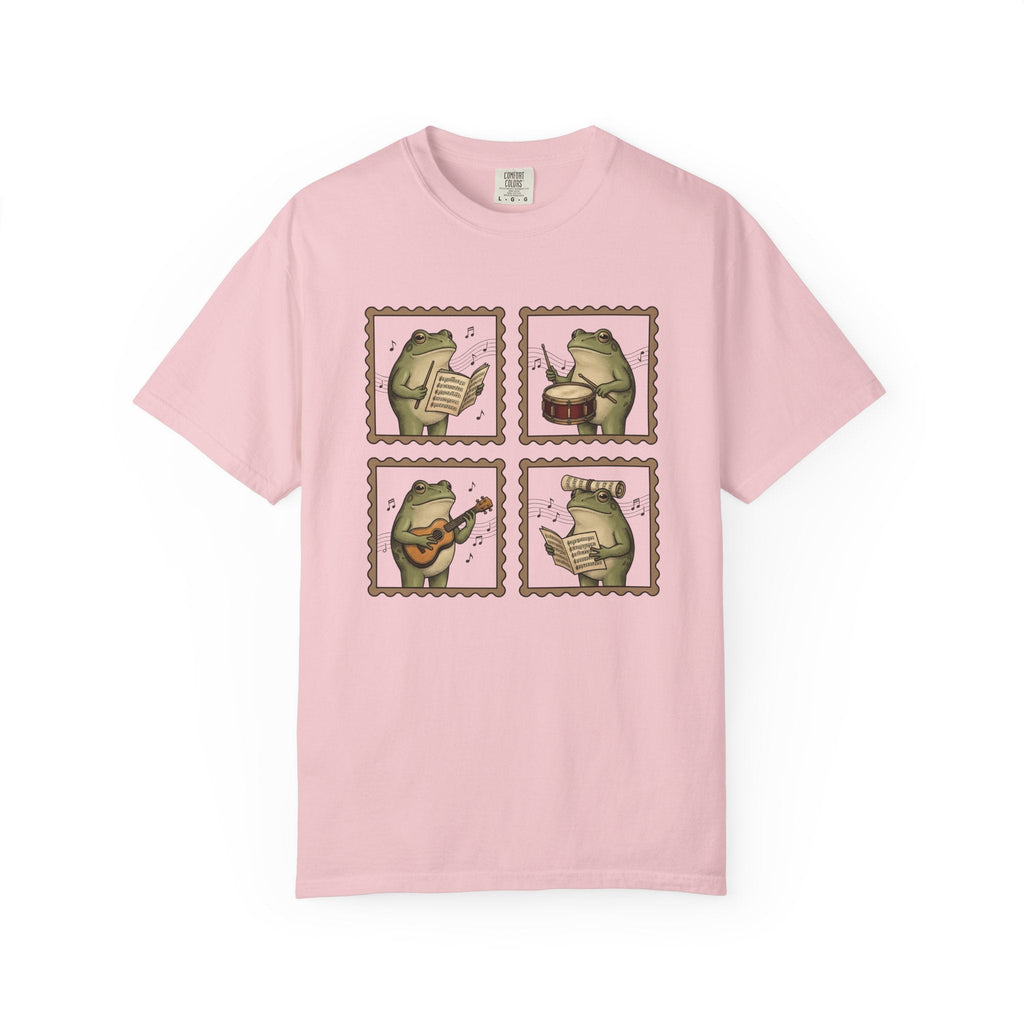 Frog Players Shirt Music Critters Unisex Gift Sketch Tee product image 3
