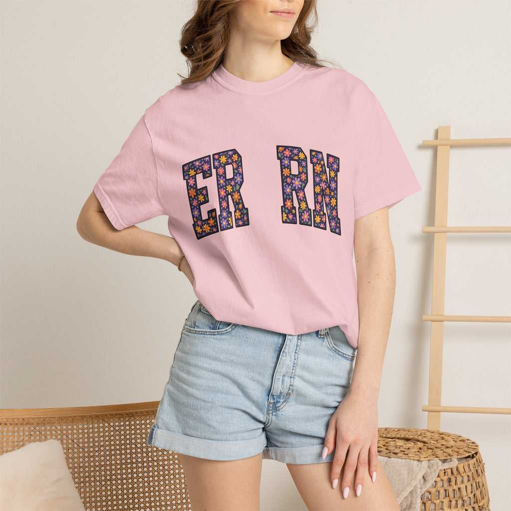 Flower Monogram Shirt Nurses Gratitude Unisex Gift Strong product image 12