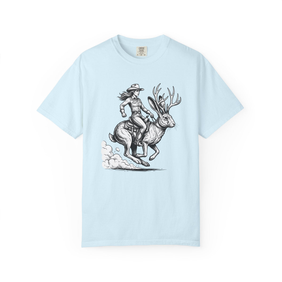Jackalope Cowgirl Shirt Cowboy Gift for Women Sketch Tee product image 2