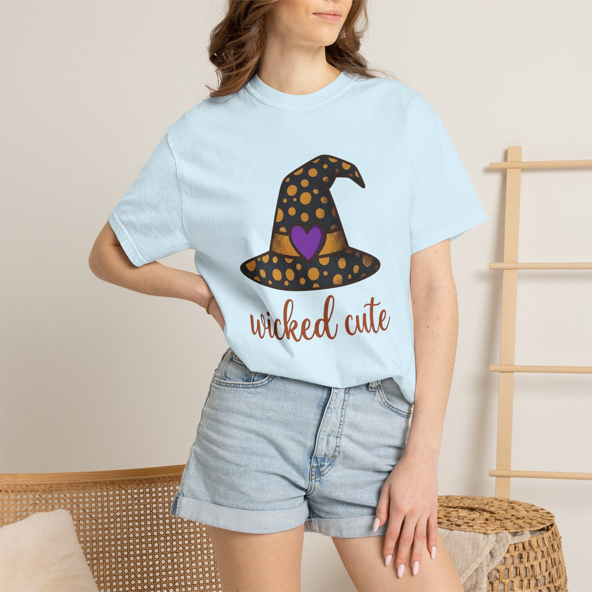 Witch Hat Shirt Halloween Enchantment Unisex Gift Playful Tee Pointy Hat T-Shirt