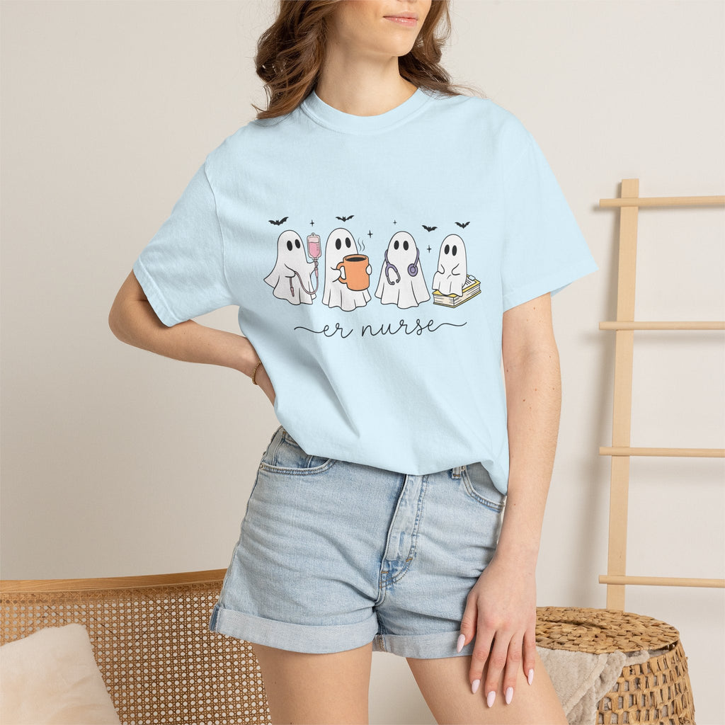 Ghost Nurse Shirt Halloween Unisex Gift Cute Tee Specter product image 10