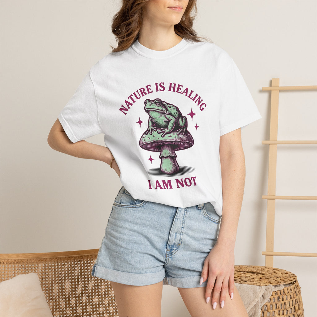 Toad Fungus Retro T-Shirt – Funny Outdoors Nature Humor product image 6