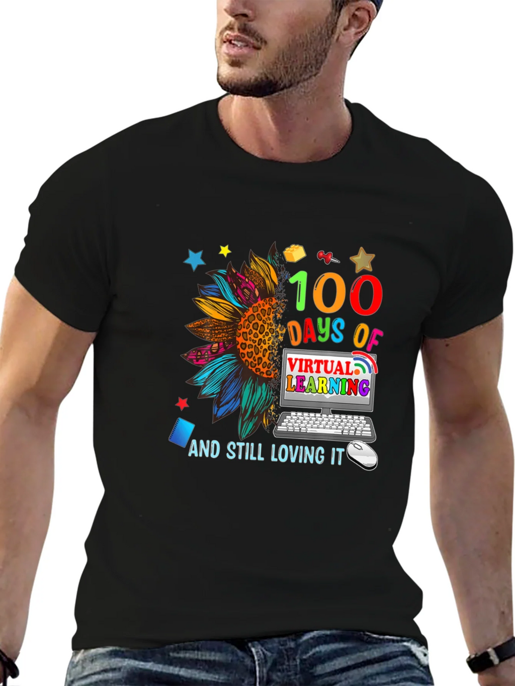 100 Days Virtual Learning T-Shirt product image 2