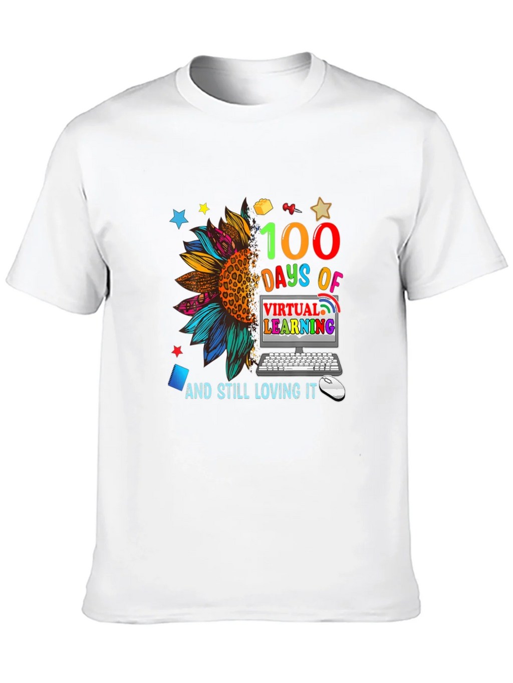 100 Days Virtual Learning T-Shirt product image 3
