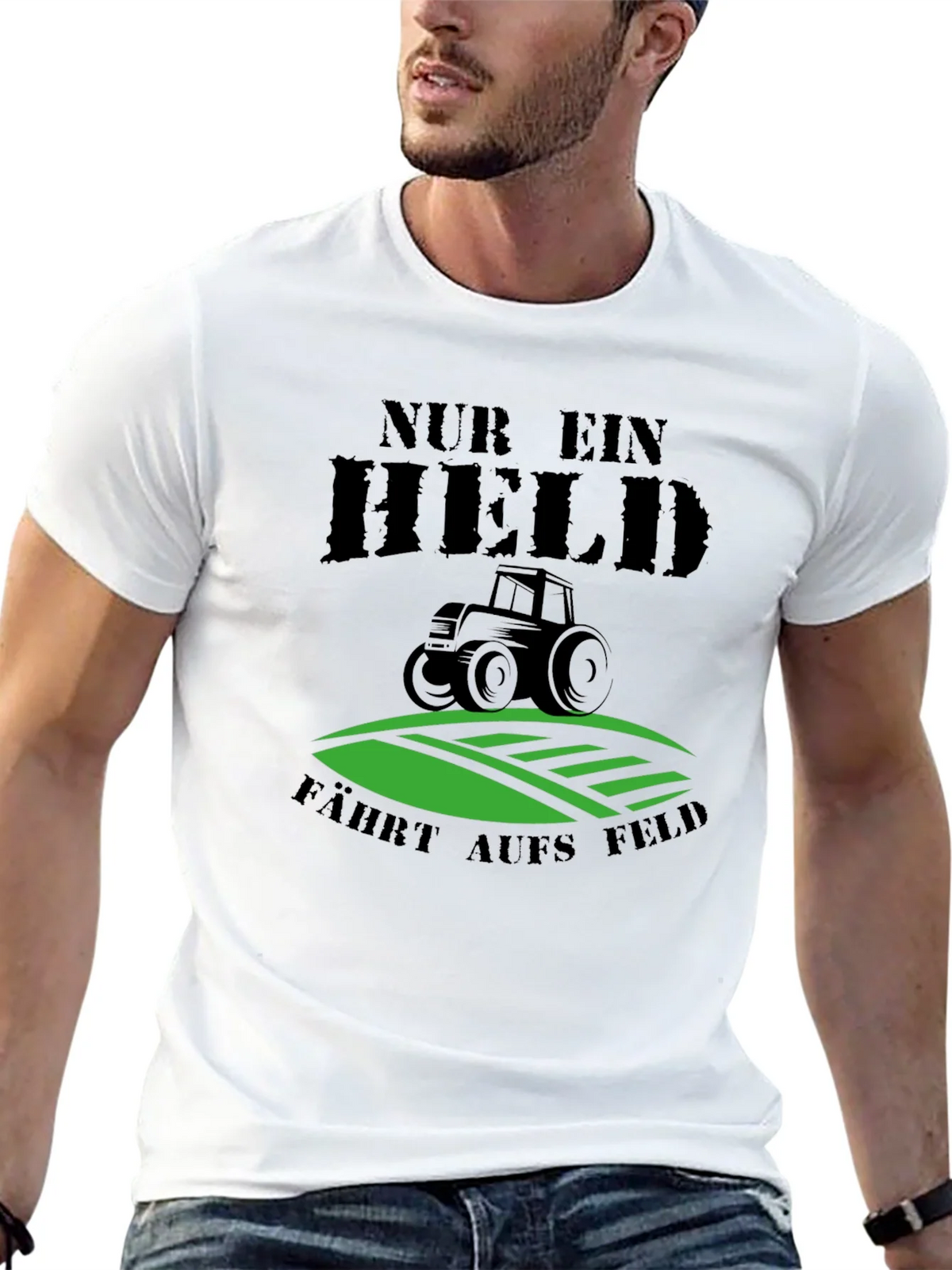 Nur Ein Held T-Shirt - Farmer Tractor Graphic Tee product image 10