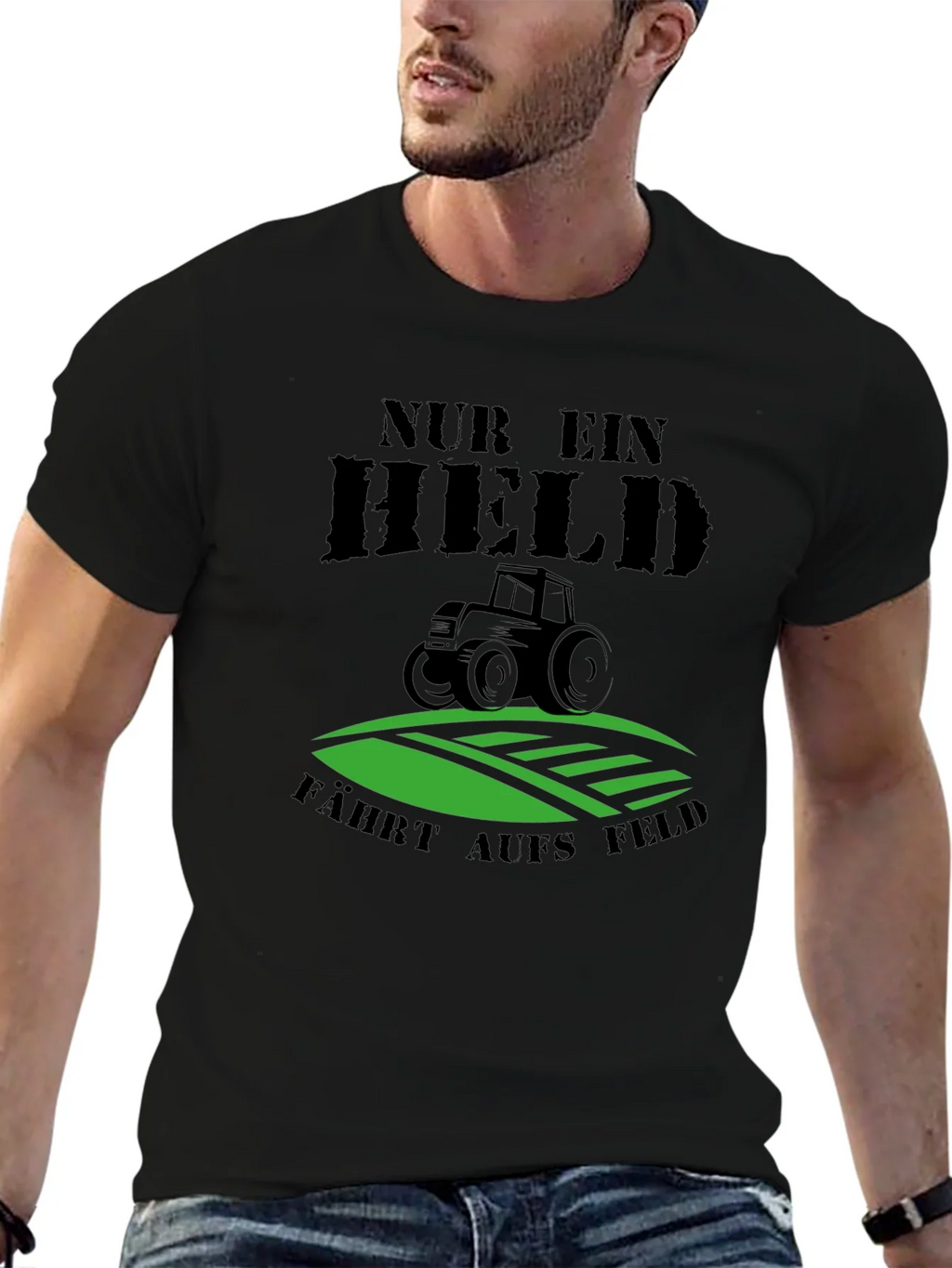 Nur Ein Held T-Shirt - Farmer Tractor Graphic Tee product image 5