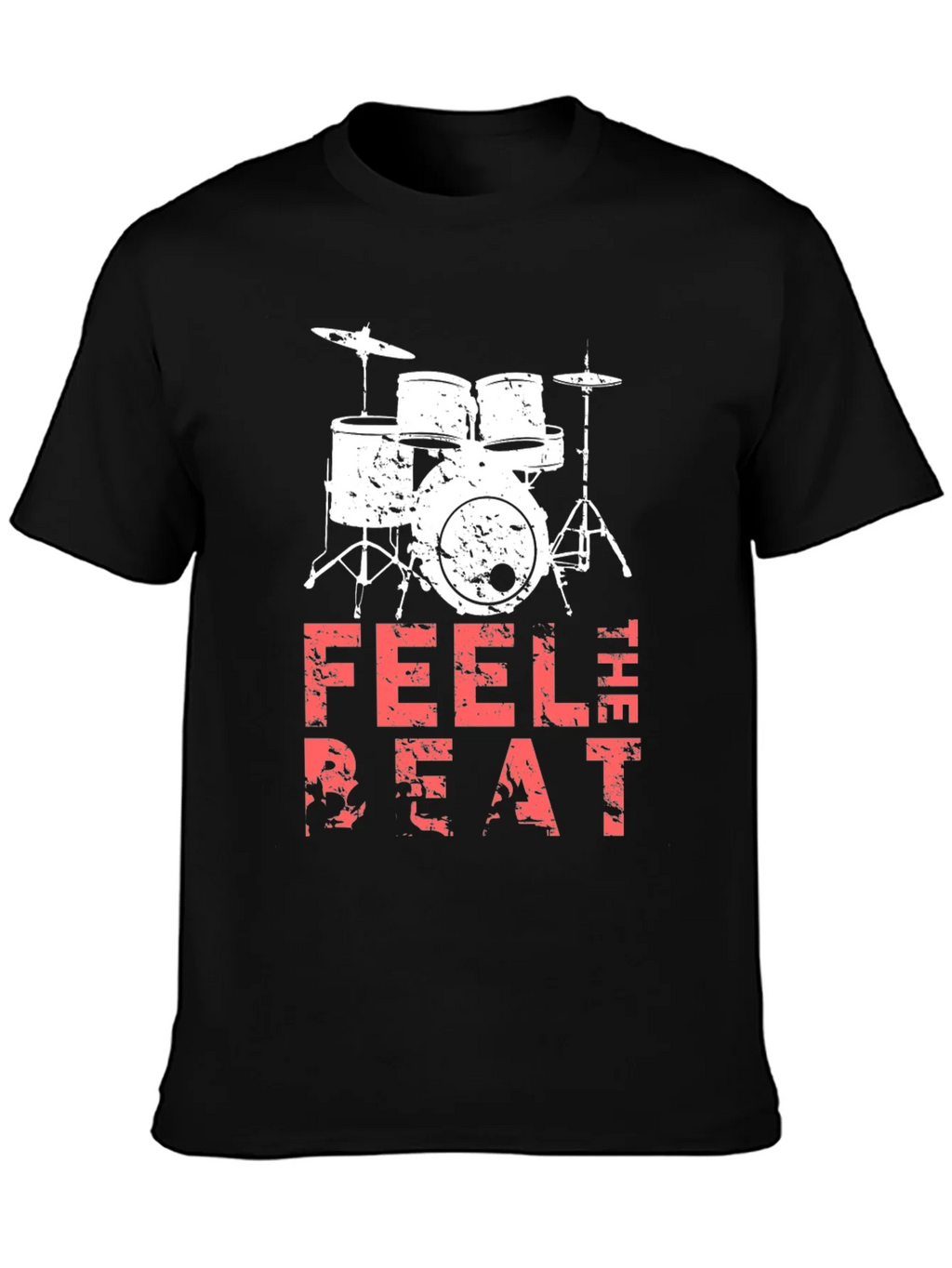 Feel the Beat Drum Kit Black T-Shirt product image 3