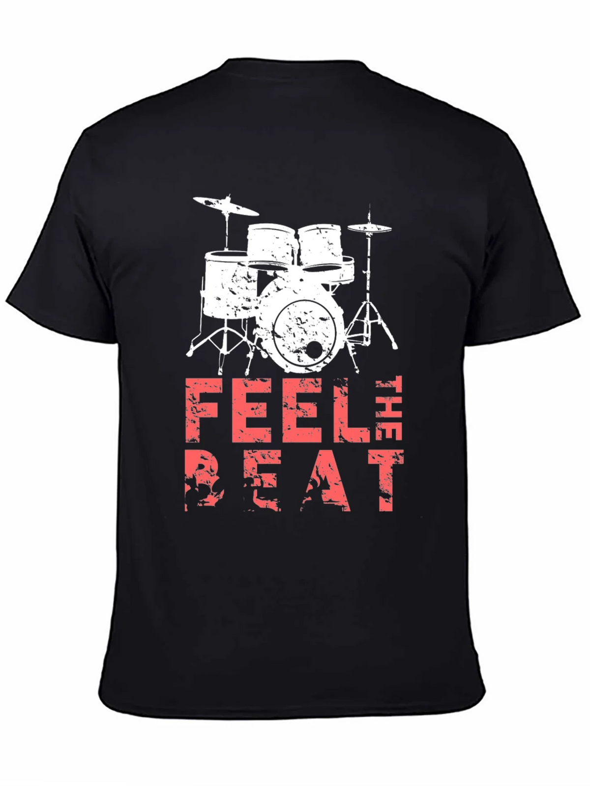 Feel the Beat Drum Kit Black T-Shirt product image 4