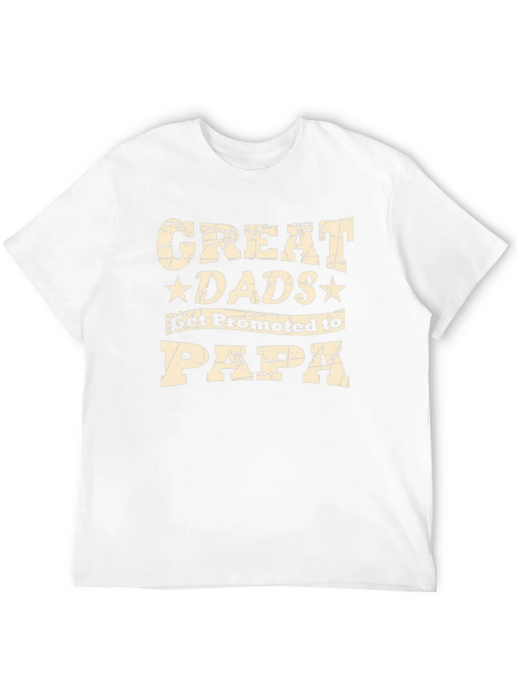 Great Dads Get Promoted to Papa Black T-Shirt product image 11