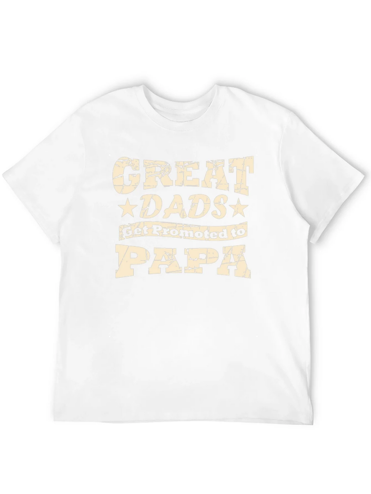 Great Dads Get Promoted to Papa Black T-Shirt product image 11