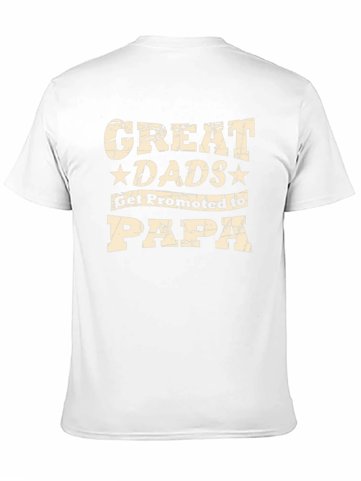 Great Dads Get Promoted to Papa Black T-Shirt product image 10