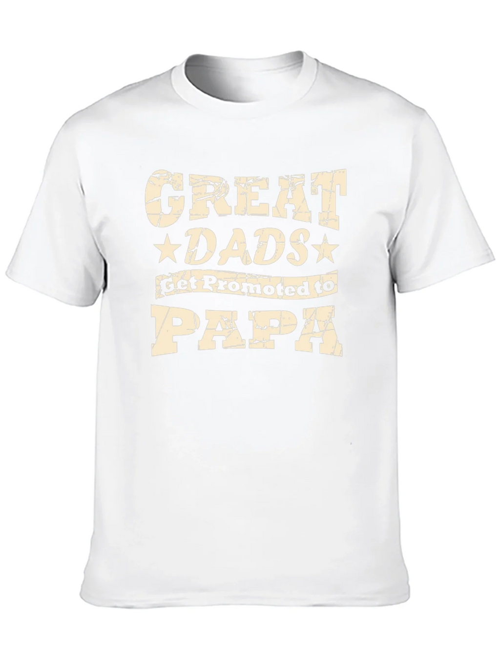 Great Dads Get Promoted to Papa Black T-Shirt product image 9