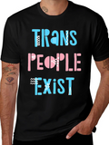 Trans People Exist Graphic Tee product image 1