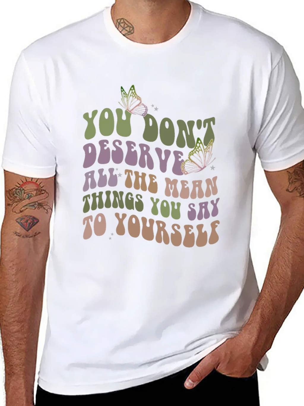 Inspirational Butterfly Graphic T-Shirt product image 4