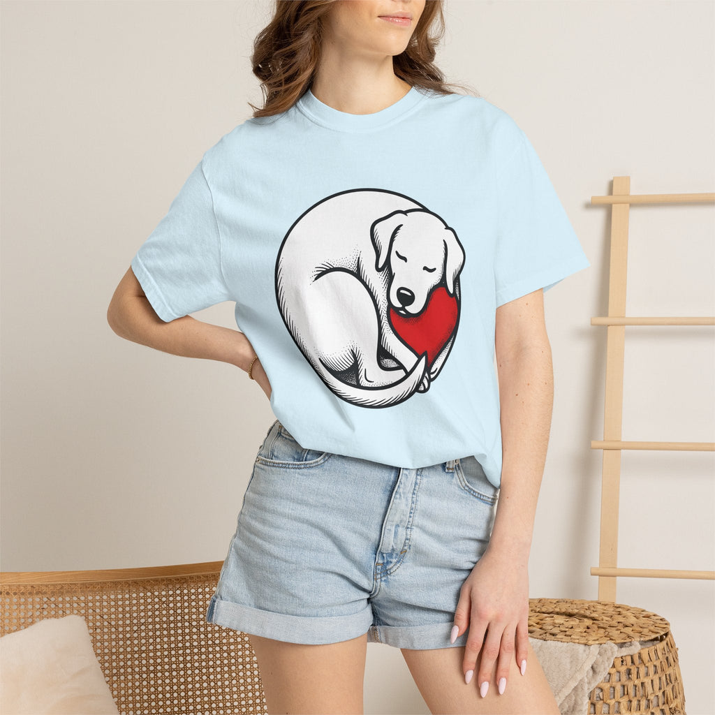 Napping Dog Shirt Pet Gift Women Simple Tee Sleeping product image 9