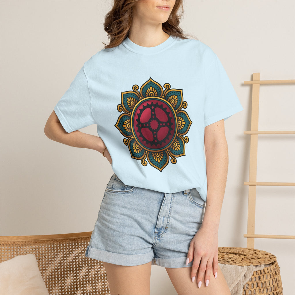 Bike Gear Mandala Shirt Sports Cycling Unisex Gift Boho Tee product image 9
