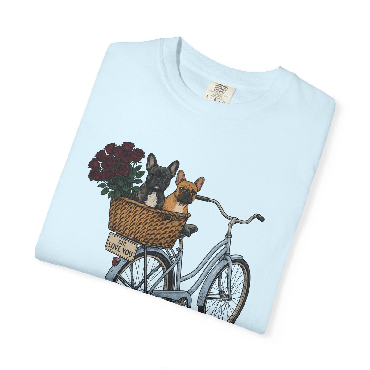 Frenchie Bike Shirt Valentines Day Puppy Gift Women Rustic product image 8