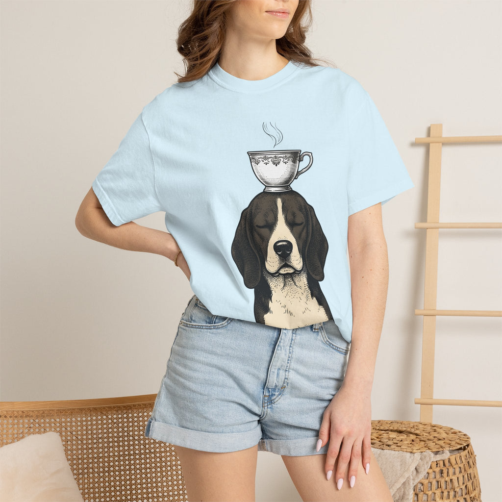 Beagle Puppy Shirt Dog Espresso Unisex Gift Sketch Tee product image 9