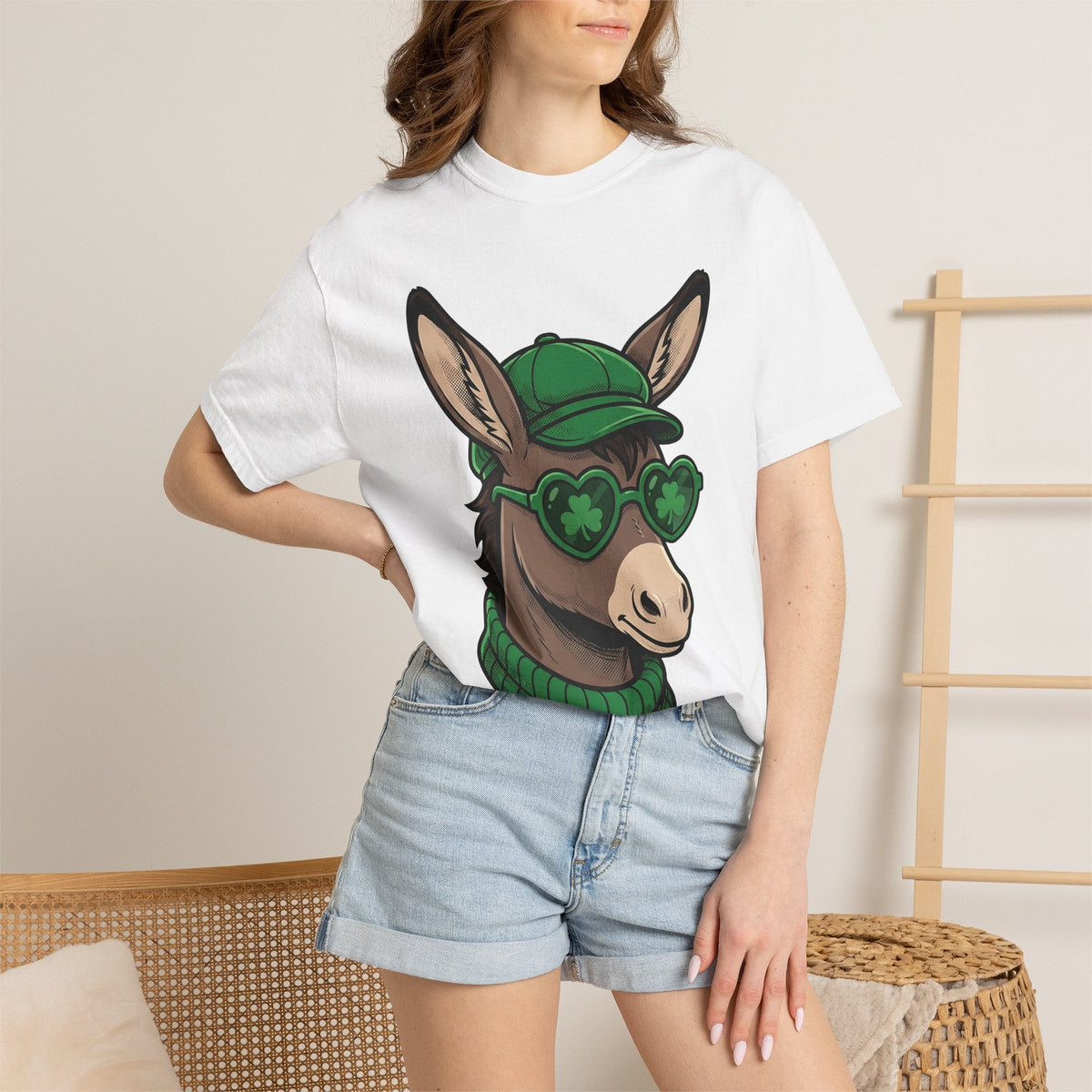 Burro Art Shirt St Patrick's Day Fauna Unisex Gift product image 6