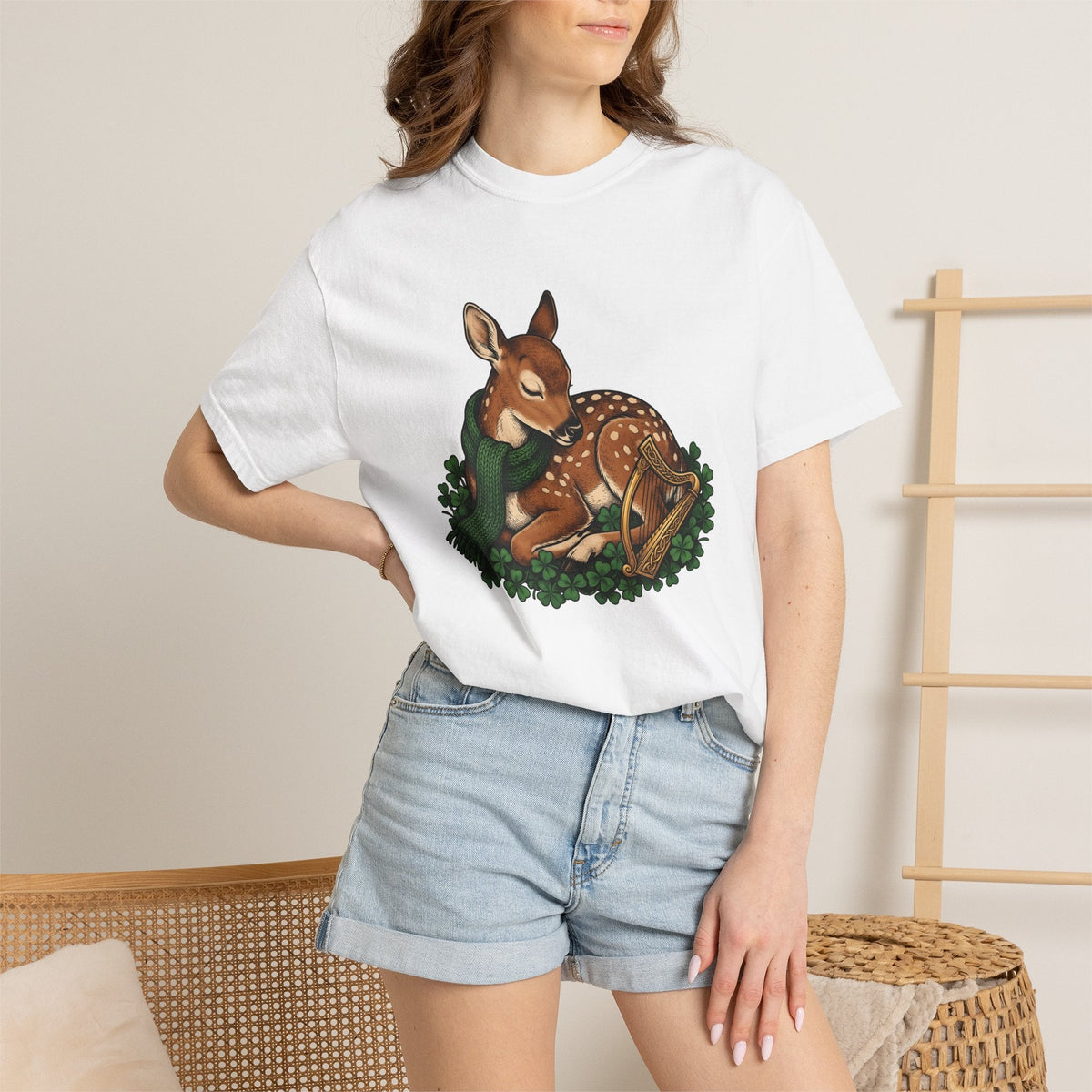 Buck Shamrock Shirt St Patrick's Day Creatures Unisex Gift product image 6