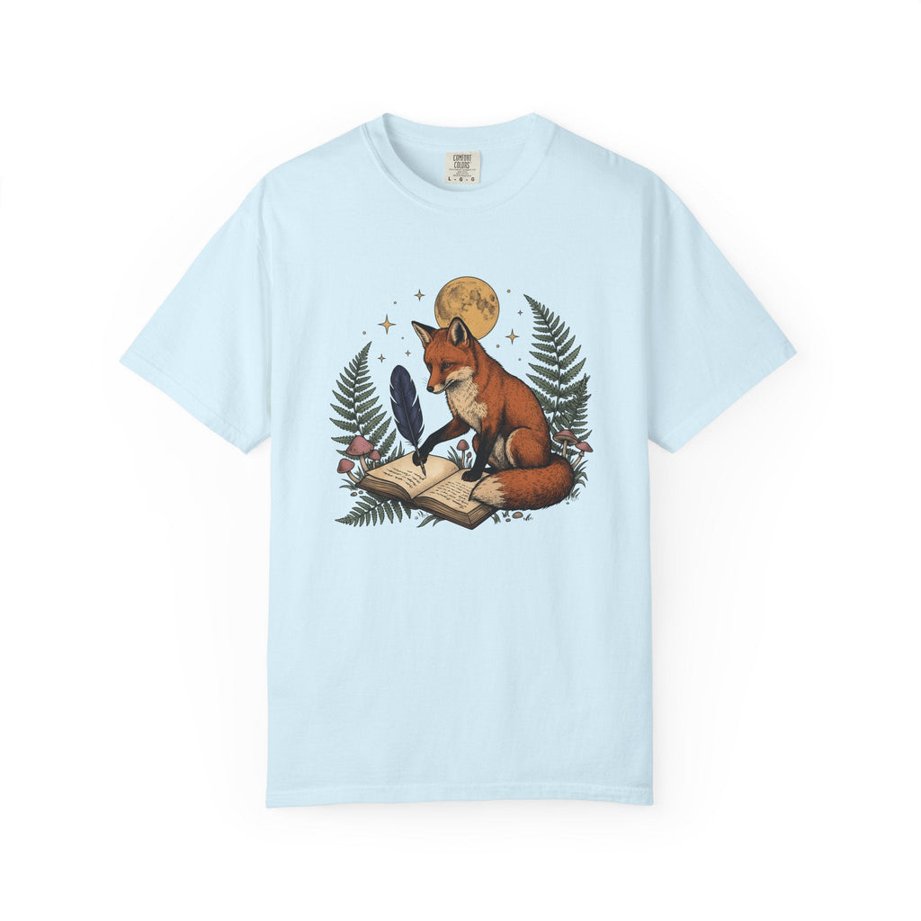 Fox Writing Diary Shirt Boho Chic Wildlife Unisex Gift product image 2