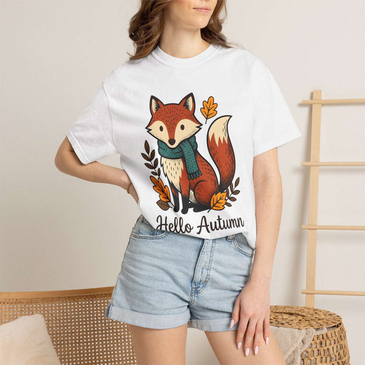 Fox Shirt Autumn Fauna Unisex Gift Adorable Tee Vixen product image 6