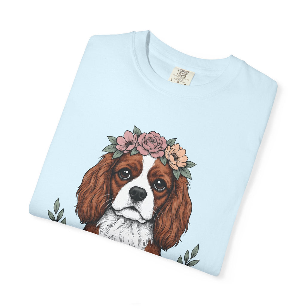 Cavalier Spaniel Dog Shirt Blossoms Gift Women Flower Art product image 8