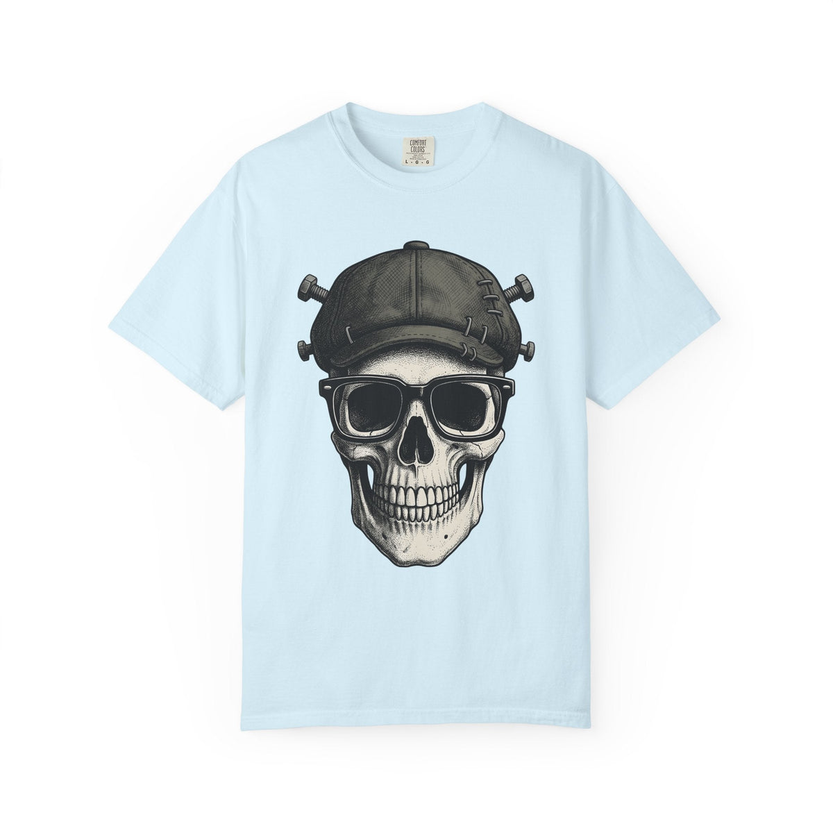 Skull Beanie Shirt Halloween Macabre Unisex Gift Skin Art product image 2