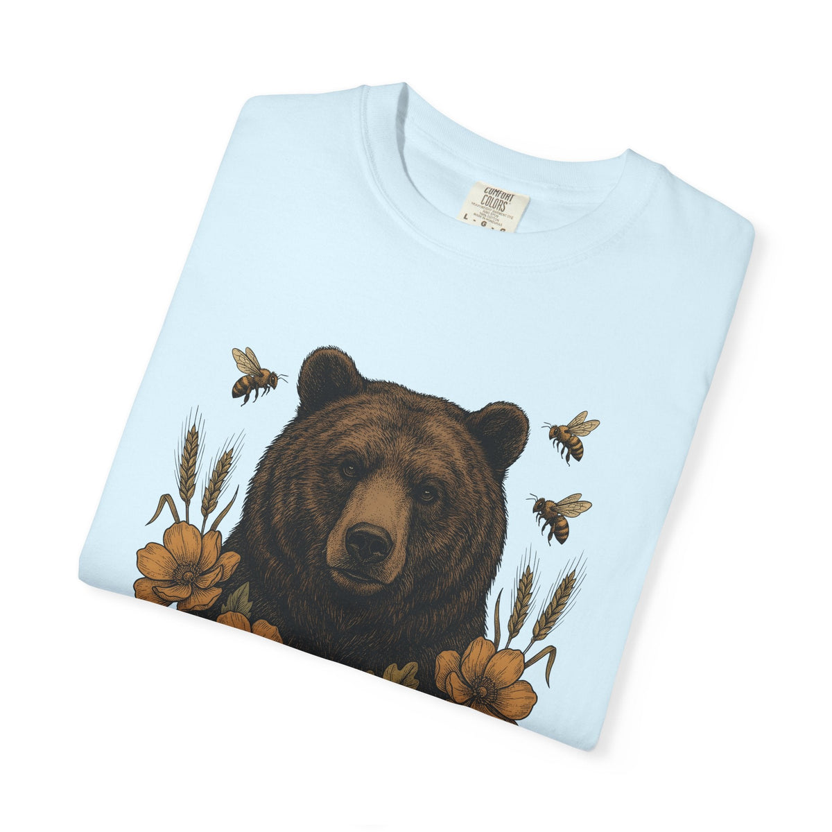 Bear Floral Shirt Animals Nature Unisex Gift Vintage Tee product image 8