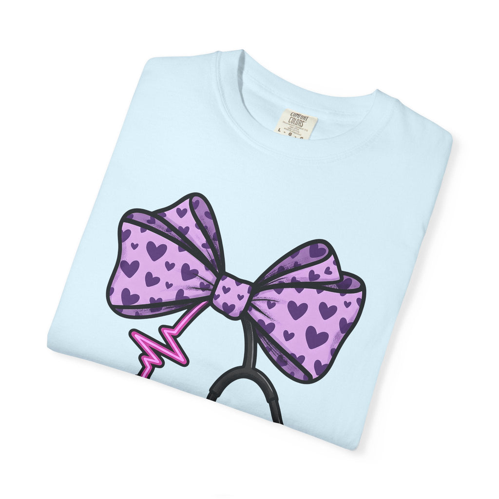 Heart Bow Stethoscope Shirt Nurses Clinic Unisex Gift product image 8