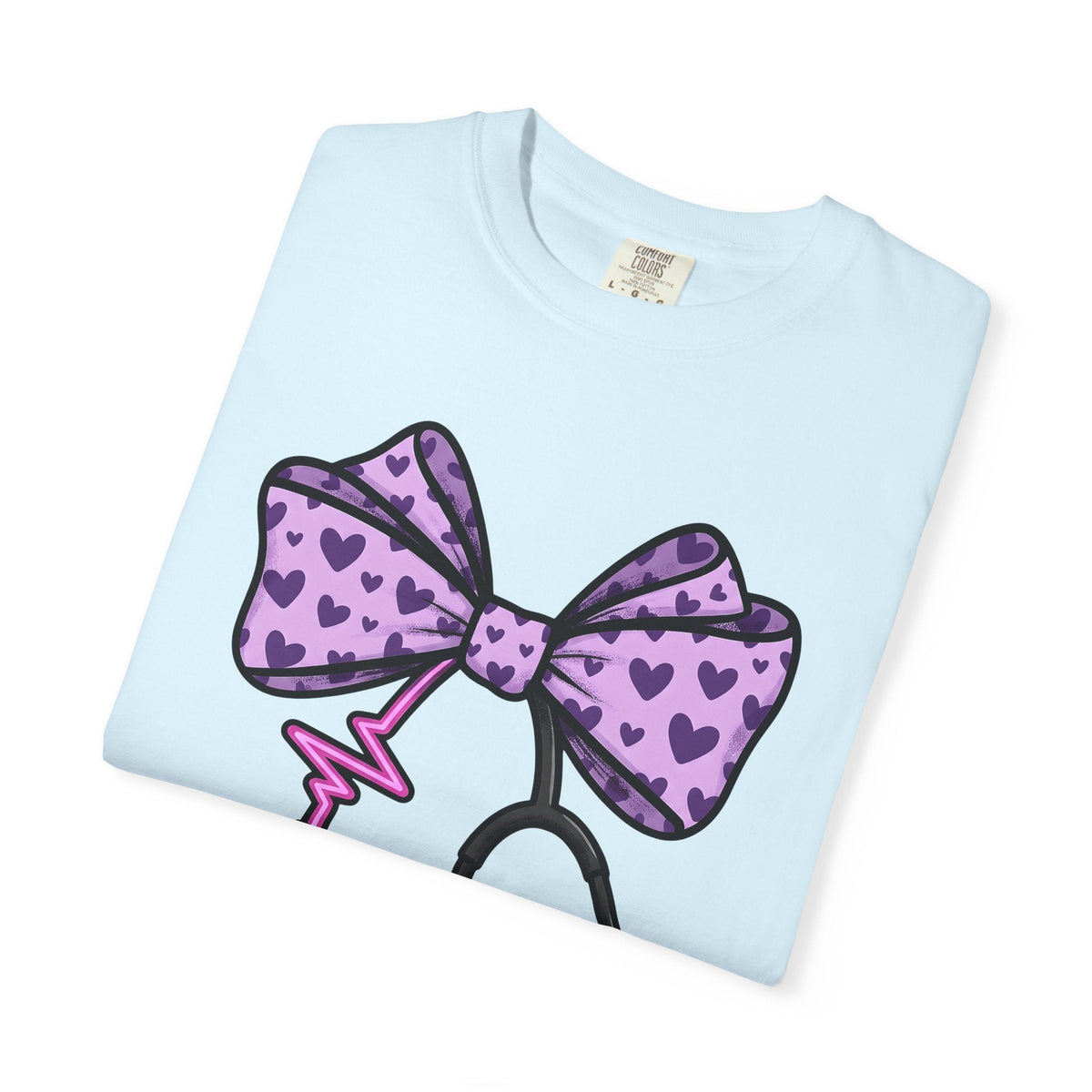 Heart Bow Stethoscope Shirt Nurses Clinic Unisex Gift product image 8