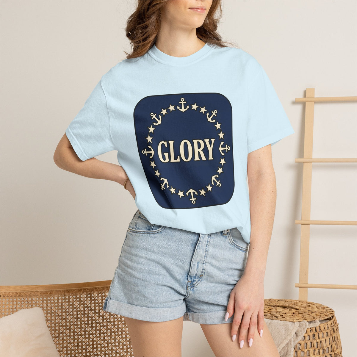 Anchor Star Circle Shirt 4th Of July Military Unisex Gift product image 9