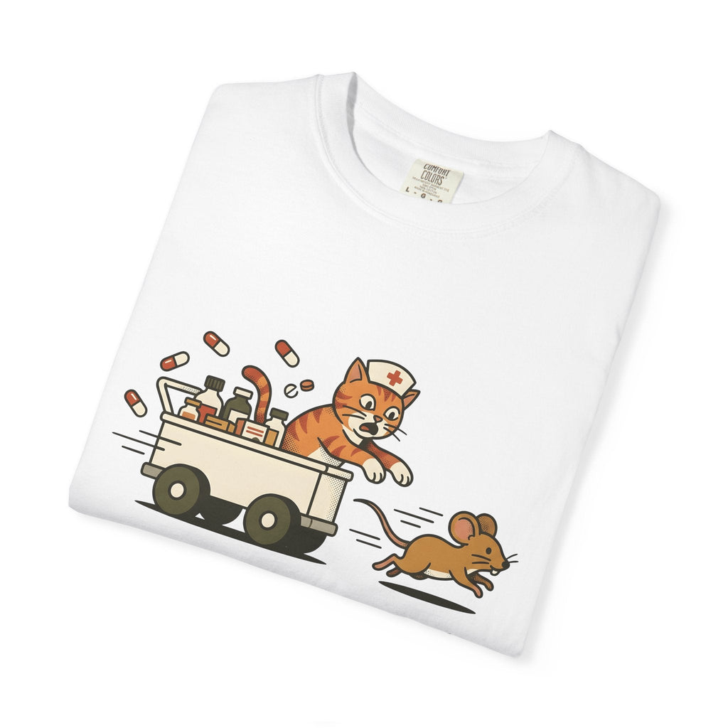 Medical Cat Line Art T-Shirt – Vet Nurse Feline Lover product image 5