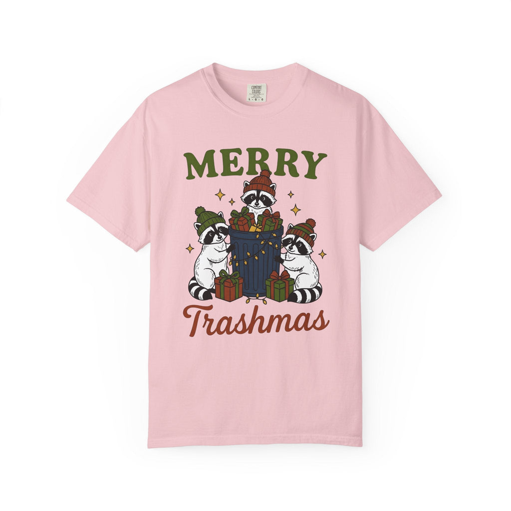 Raccoon Christmas Cartoon T-Shirt – Funny Holiday Trash product image 3