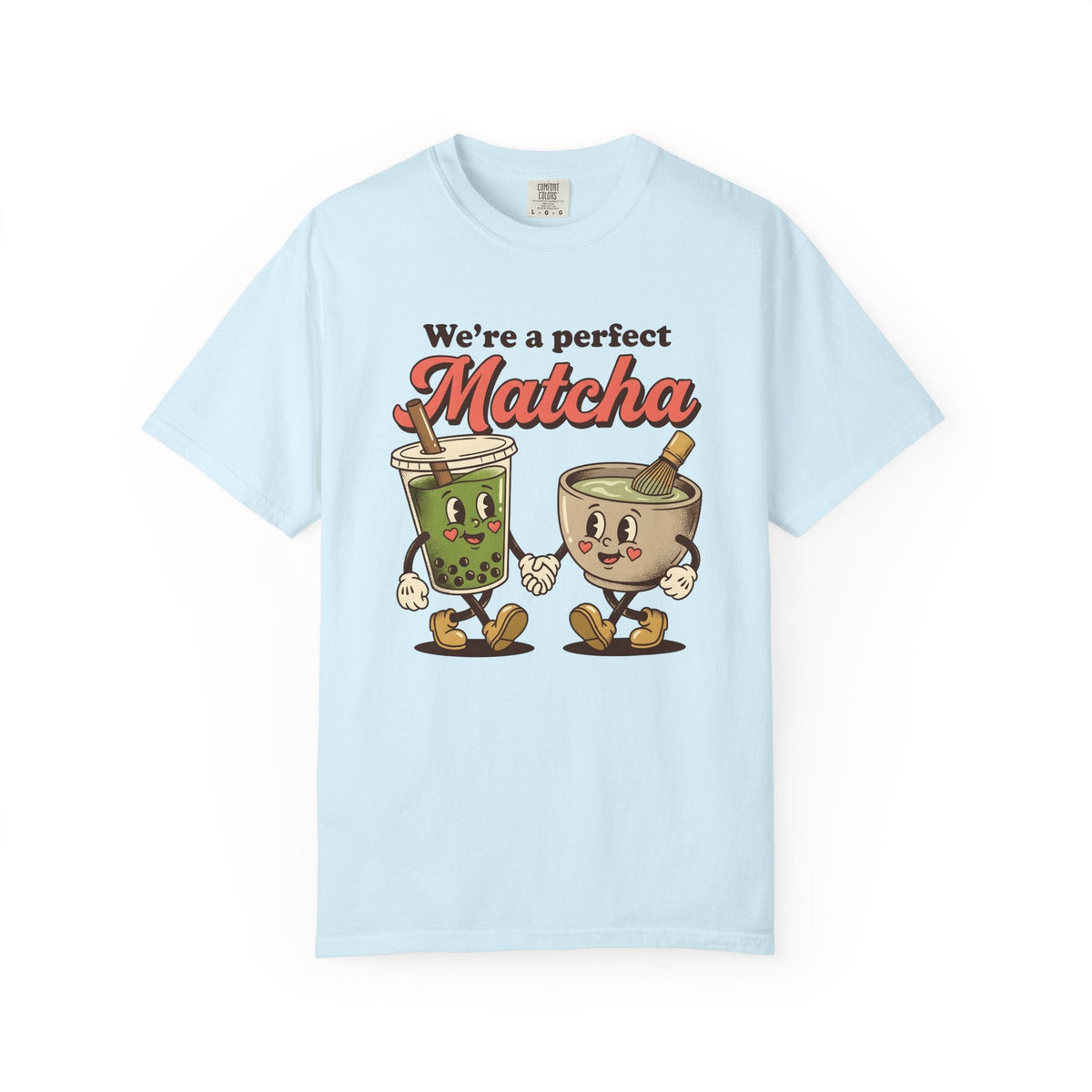 Matcha Tea Characters Shirt St. Valentine's Day Couple product image 2