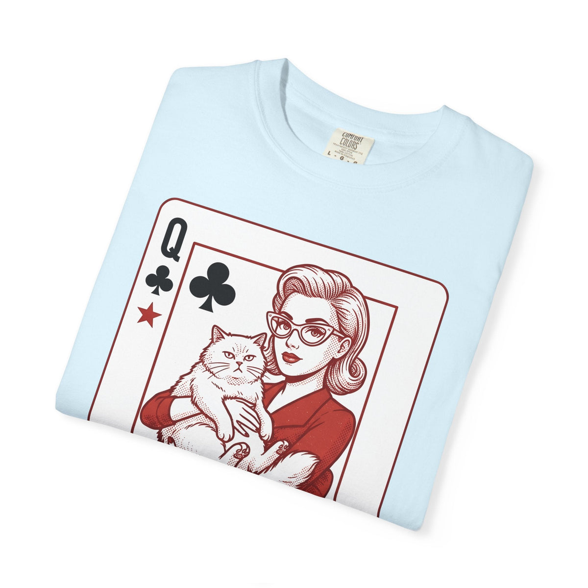 Queen Cat Playing Card Old School T-Shirt – Valentine's Day product image 8