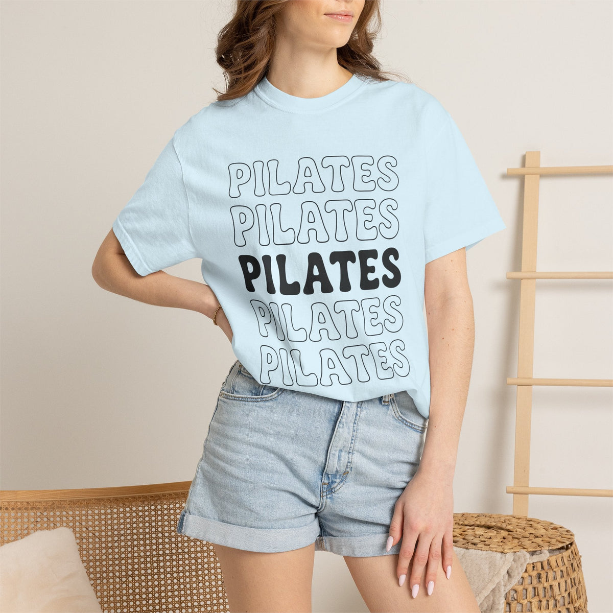 Layered Text Design Shirt Pilates Workout Unisex Gift product image 9