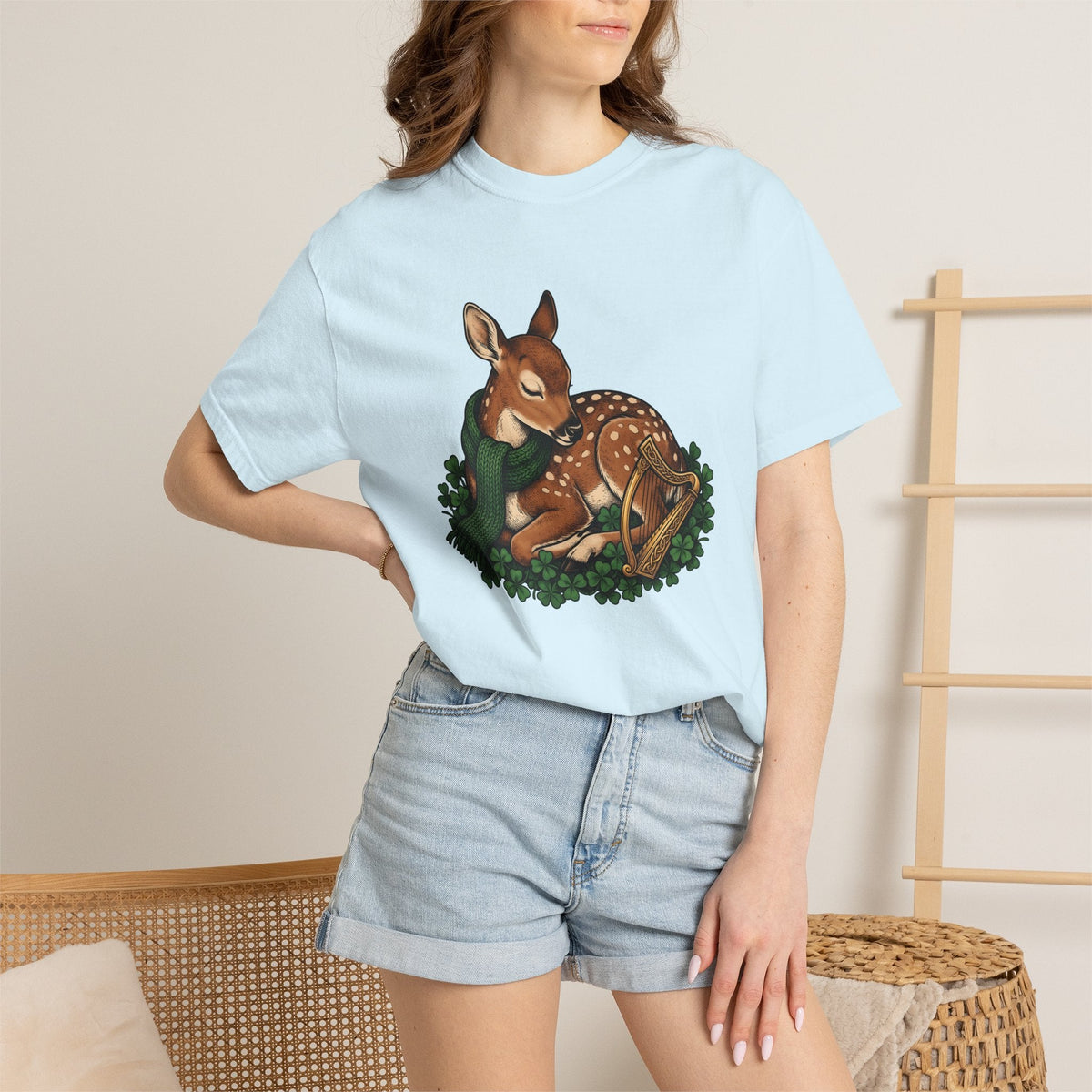Buck Shamrock Shirt St Patrick's Day Creatures Unisex Gift product image 9