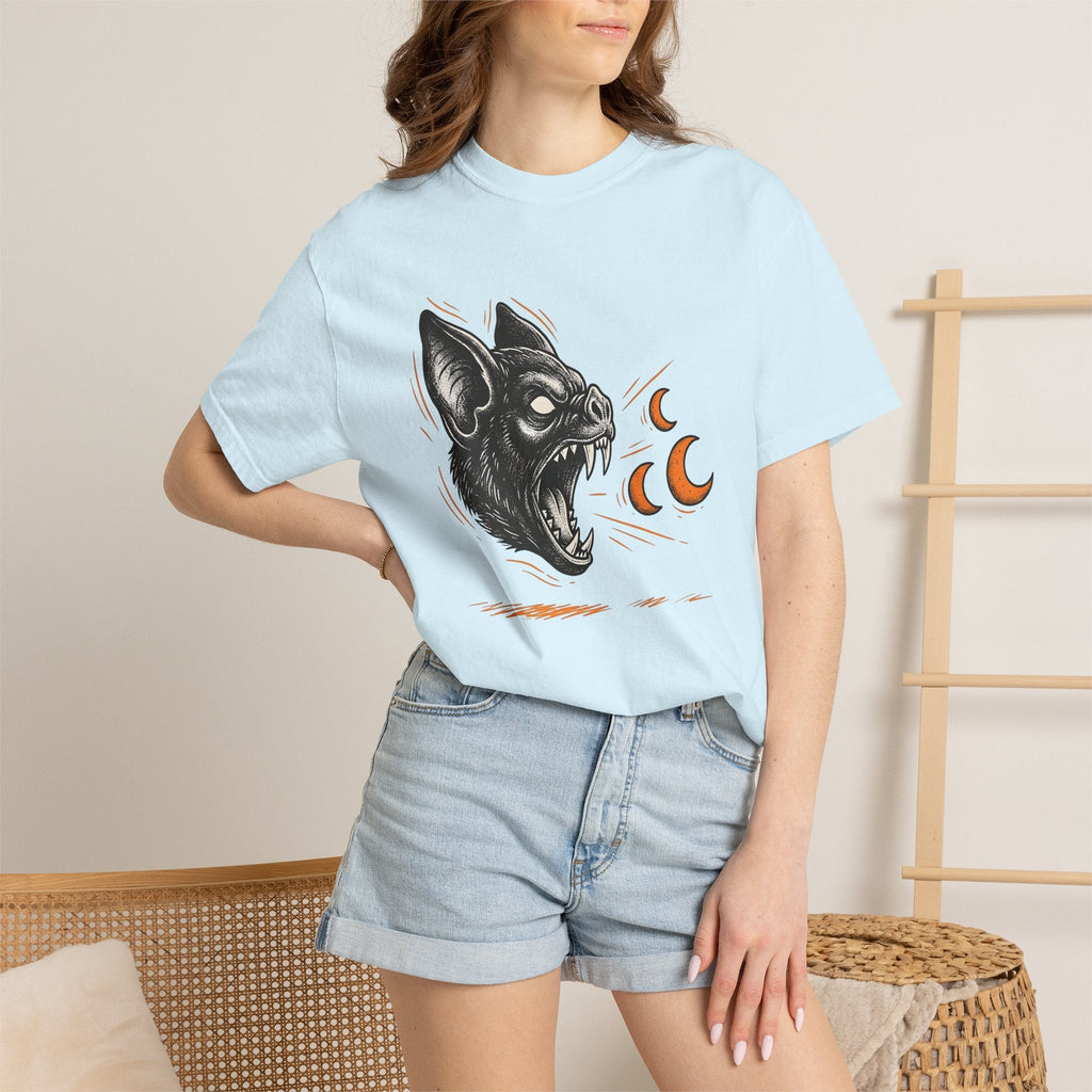 Bat Head Tattoo Style T-Shirt – Gothic Halloween Horror product image 10