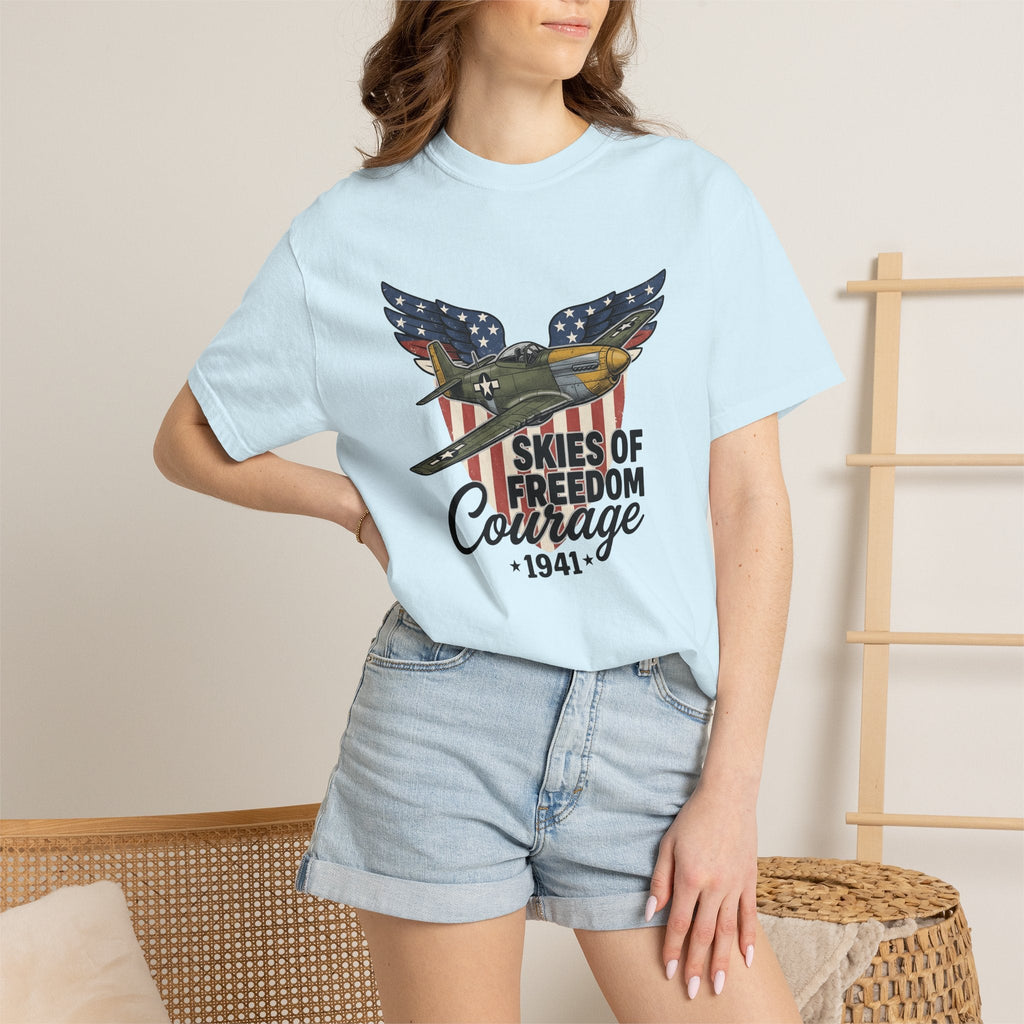 Fighter Plane Shirt America Military Unisex Gift Vintage product image 9