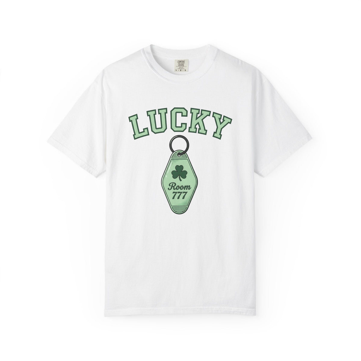 Shamrock Keychain Shirt St Patrick's Day Luck Unisex Gift Bold Graphic Tee